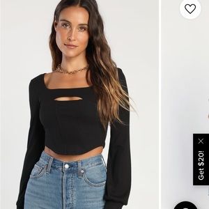 Lulus black long sleeve